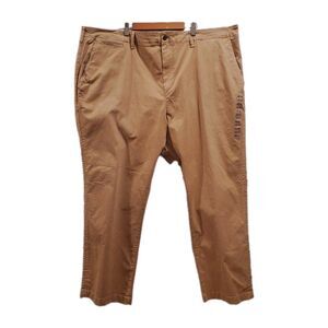 American Eagle Flex Relaxed Straight 48x32 Khaki Chino Pants Men's New